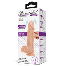 Carregar imagem no visualizador da galeria, Vibrador realístico com comando - Bege - 19.4cm - Beautiful Zebulon - Baile

