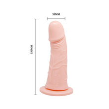 Carregar imagem no visualizador da galeria, Strap-on oco com vibração - Bege - 15cm - Ultra Passionate Harness
