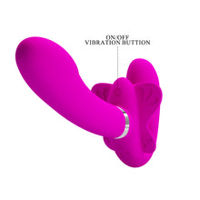 Carregar imagem no visualizador da galeria, Strap-on duplo com vibração - Valerie - Pretty Love
