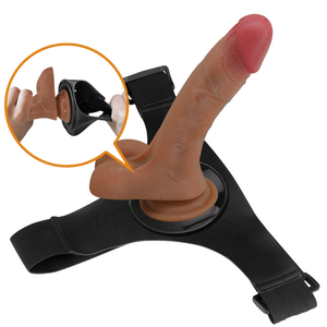 Strap-on vibratório - ejaculador  - Oher - Pretty Love