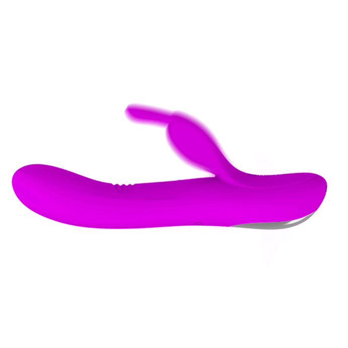 Vibrador Vaginal e Ponto G com Movimento Onda e Estimulador de Clitóris - Rosa - Dylan - Pretty Love