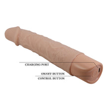 Carregar imagem no visualizador da galeria, Vibrador realístico bege - 20,3 cm - Leander - Pretty Love
