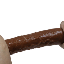 Carregar imagem no visualizador da galeria, Vibrador realístico castanho - 22.3cm - Osric - Pretty Love
