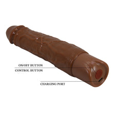 Carregar imagem no visualizador da galeria, Vibrador realístico castanho - 22.3cm - Osric - Pretty Love
