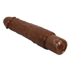 Carregar imagem no visualizador da galeria, Vibrador realístico castanho - 23.8cm - Rufus - Pretty Love
