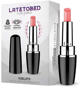 Batom vibratório - Preto - Viblips - Latetobed