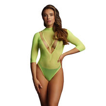 Carregar imagem no visualizador da galeria, Body verde em rede - Bliss - Le Désir
