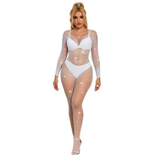 Carregar imagem no visualizador da galeria, Catsuit em rede branca - Subblime
