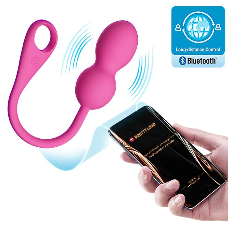 Bolas vaginais com vibração para exercícios de Kegel - com APP - Elvira - Pretty Love