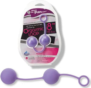 Bolas vaginais para exercícios pélvicos - Lilás - Orgasmic Loop