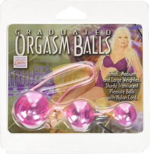 Bolas vaginais para exercícios pélvicos - Rosa - Graduated Orgasm Balls