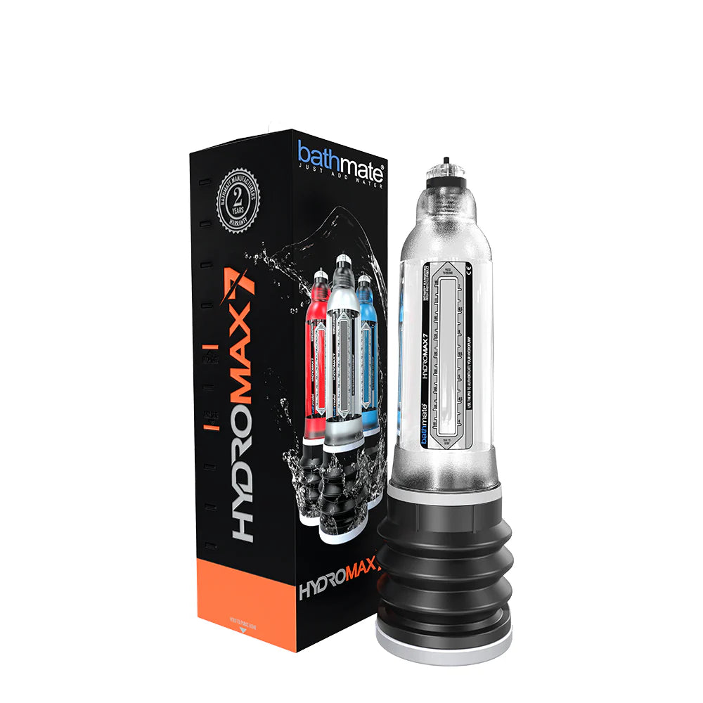 Bomba manual para aumentar o pénis - Hydromax 7 - Transparente - Bathmate