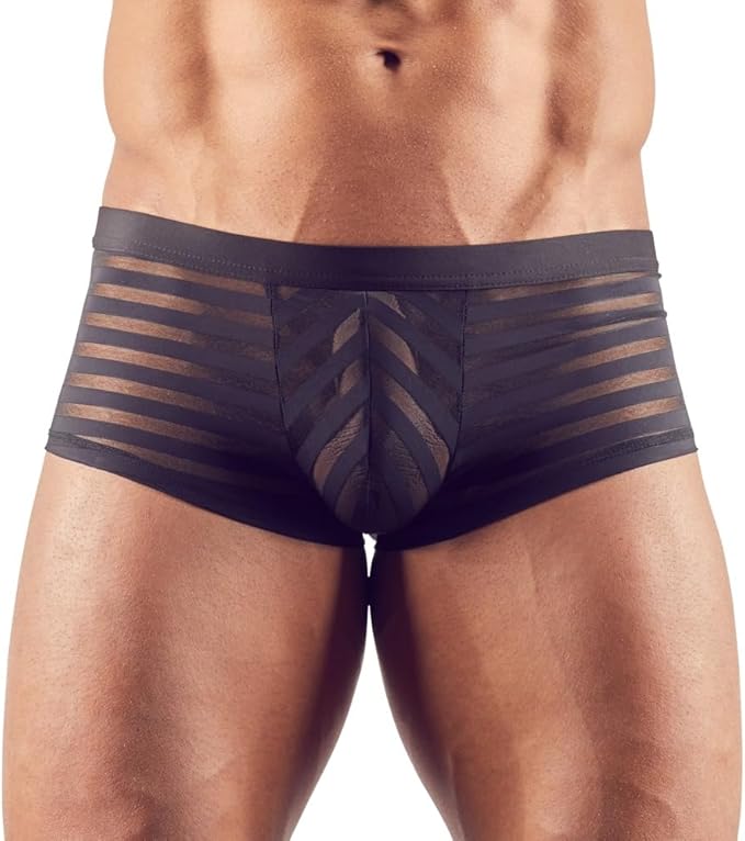 Boxer masculino - Preto semi transparente - Svenjoyment