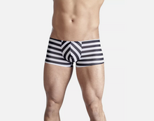 Carregar imagem no visualizador da galeria, Boxer masculino prisioneiro - Azul e branco - Svenjoyment
