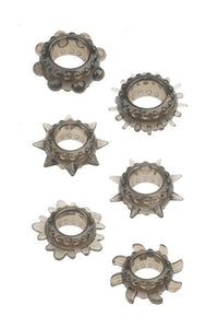 Conjunto 6 anéis penianos -Ring set 6 pcs - Menzstuff