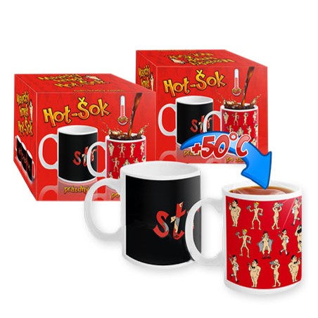 Caneca mágica striptease - Efeito termossensível