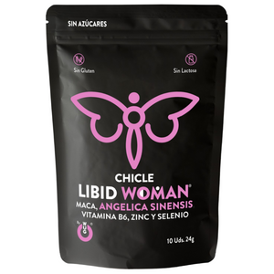 Chicletes aumentar a libido feminina - LIBID WOMAN - 10un