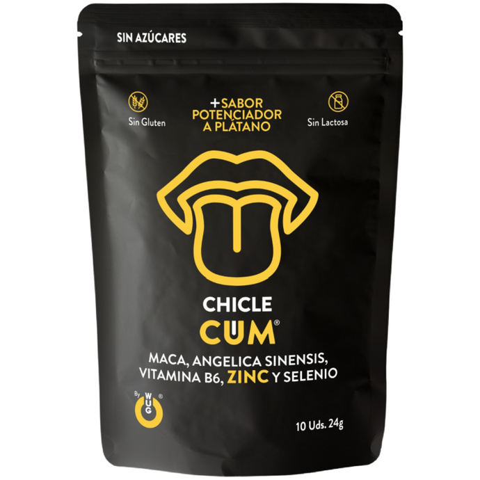 Chicletes para melhorar a produção de esperma - CUM - Sabor de Banana- 10un