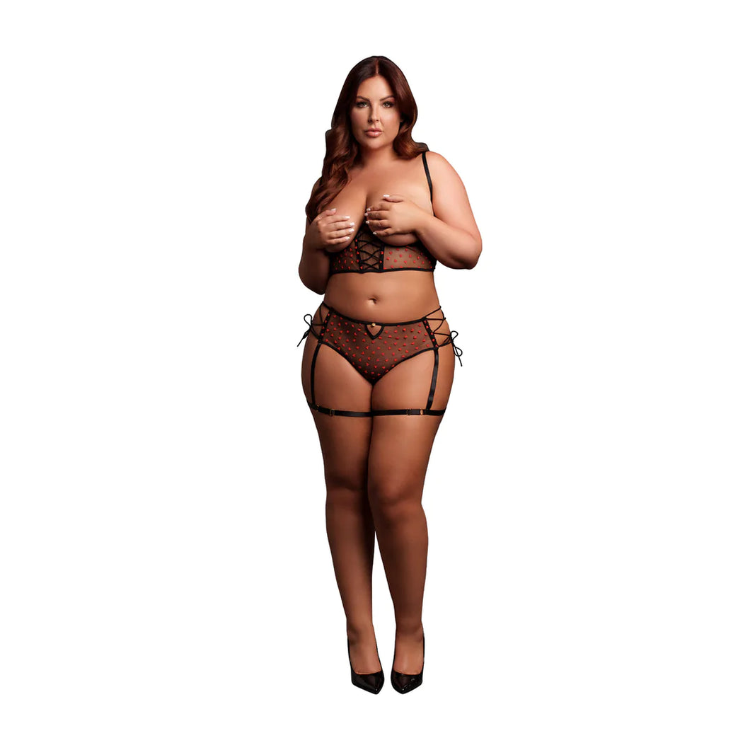 Conjunto de 2 peças - Preto e Vermelho - Le Désir