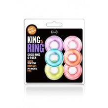 Carregar imagem no visualizador da galeria, Conjunto de 6 anéis para penis e testículos - King of the ring - Blush
