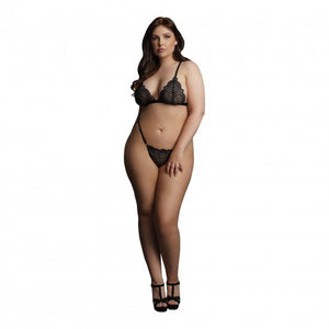 Conjunto sutiã e tanga preto - Le Désir