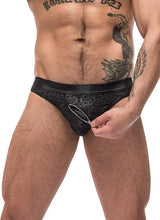 Carregar imagem no visualizador da galeria, Cueca preta com fechos - Zip it -  Male Power
