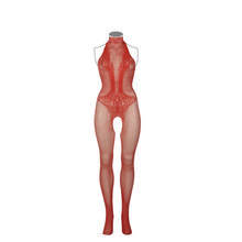 Carregar imagem no visualizador da galeria, Bodystocking - Vermelho - Plus Size - Le Désir
