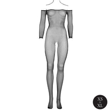 Carregar imagem no visualizador da galeria, Bodystocking cai cai - Preto - Le Désir
