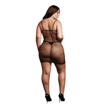 Carregar imagem no visualizador da galeria, Vestido em rede - Preto - Plus size - Le Désir

