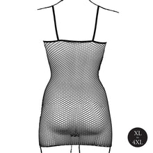 Carregar imagem no visualizador da galeria, Vestido em rede - Preto - Plus size - Le Désir
