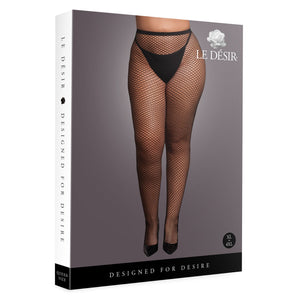 Collants com risca atrás - Preto - Plus Size - Le Désir