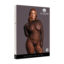 Carregar imagem no visualizador da galeria, Catsuit preto com padrão de leopardo - Roxy - Le Désir
