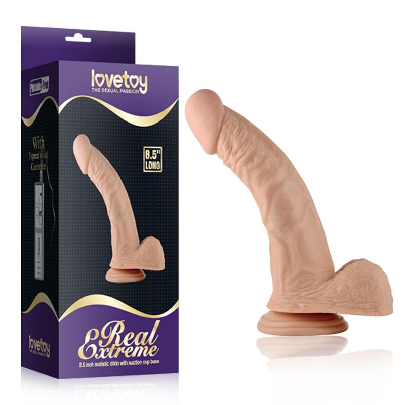 Dildo realístico 8.5” - 22 cm - Bege - Real extreme - Lovetoy