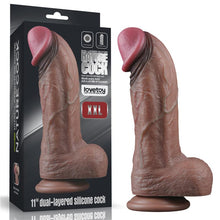 Carregar imagem no visualizador da galeria, Dildo realístico com dupla densidade - 28 cm - Nature cock - Love Toy
