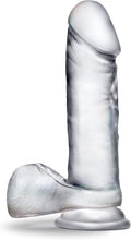 Carregar imagem no visualizador da galeria, Dildo transparente com testículos - 20 cm - Diamond - BYours
