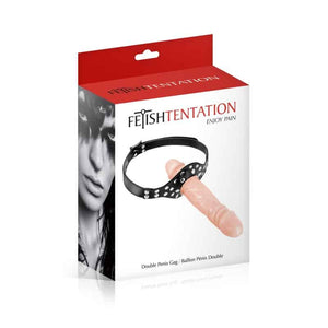 Mordaça com dildo - Bege - Fetish Tentation