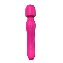 Carregar imagem no visualizador da galeria, Estimulador/varinha e vibrador vaginal 2 em 1 - Recarregável - Rosa - Heating bodywand
