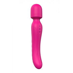 Estimulador/varinha e vibrador vaginal 2 em 1 - Recarregável - Rosa - Heating bodywand
