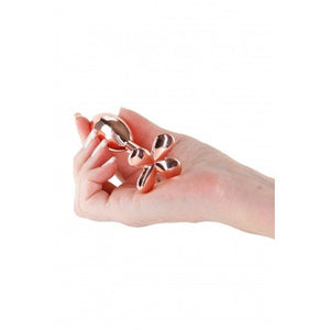 Plug anal em alumínio cónico - Rose gold - Rear Assets
