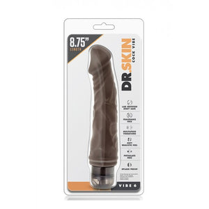 Vibrador realístico - Vibe 6 - 19,5cm - Castanho - Dr. Skin