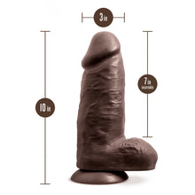 Carregar imagem no visualizador da galeria, Dildo realístico castanho XXL - 25 cm - Chub - Au naturel
