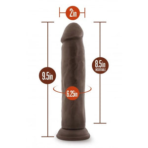 Dildo Realístico Posable 9’’ - 22cm - Castanho - Dr. Skin