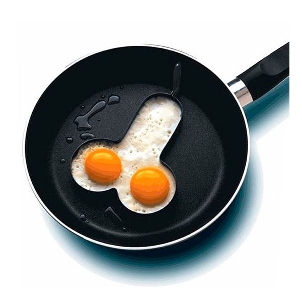 Forma metálica em forma de pénis - Penis egg fryer