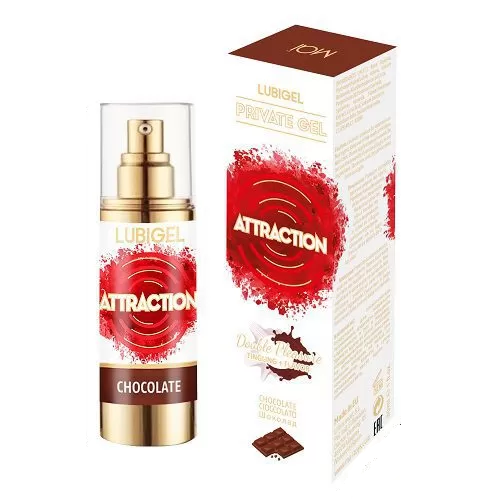Gel estimulante com efeito vibratório - Chocolate - 30ml - Attraction - Lubigel