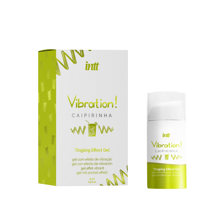 Gel estimulante com efeito vibratório - efeito quente - Caipirinha - 15ml - INTT