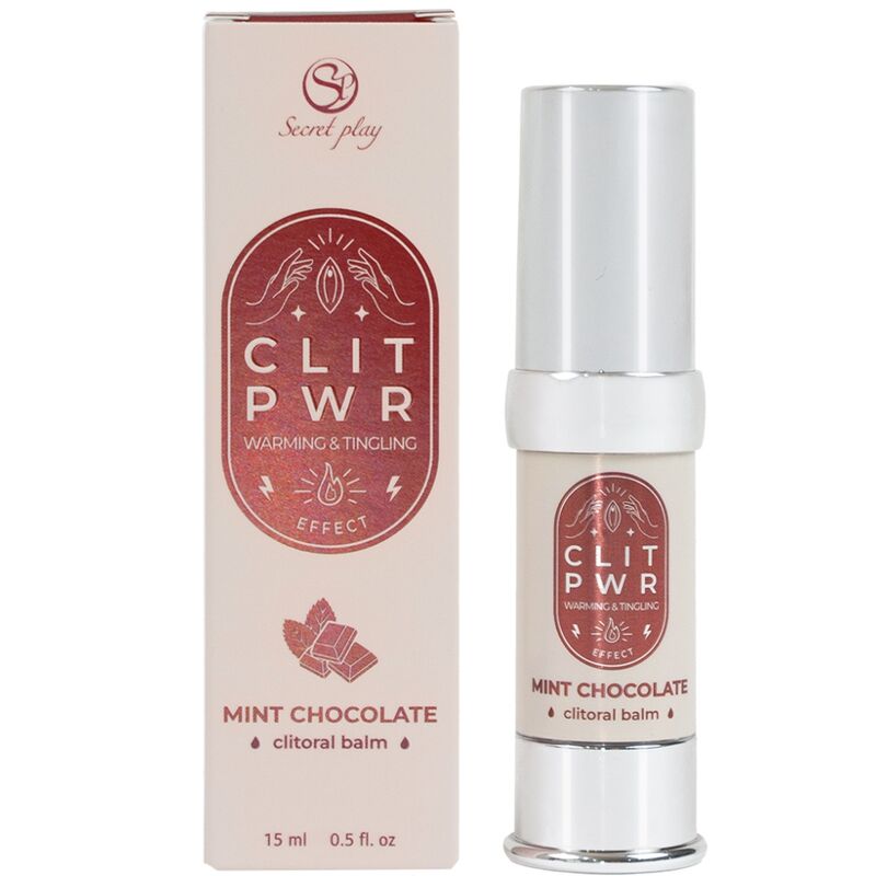Gel estimulante com efeito vibração e aquecimento - Hortelã e Chocolate - Secret Play