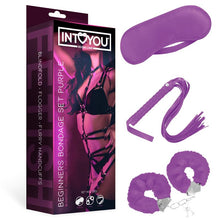 Carregar imagem no visualizador da galeria, Kit BDSM com 3 peças - Starters Bondage Set - Roxo - Intoyou
