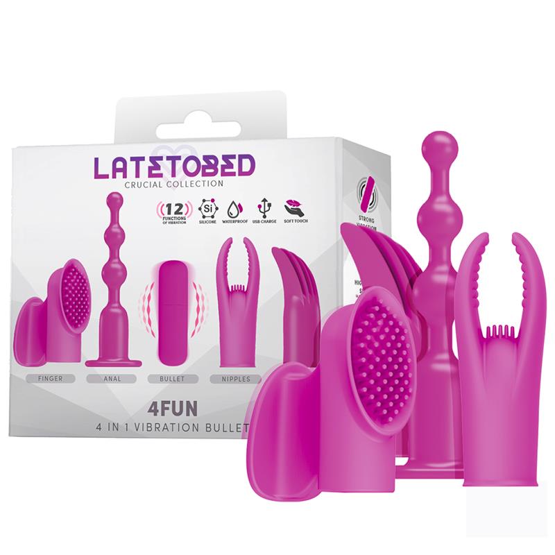 Kit com 4 brinquedos - 4 Fun - Latetobed