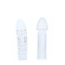 Carregar imagem no visualizador da galeria, Kit de mangas penianas transparentes com pontos estimulantes - Menzstuff Penis Extender - Dream Toys
