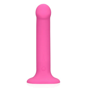 Vibrador recarregável -  18cm - Recarregável - Non-Phallic Vibrating dildo Medium - Rosa - Loveline